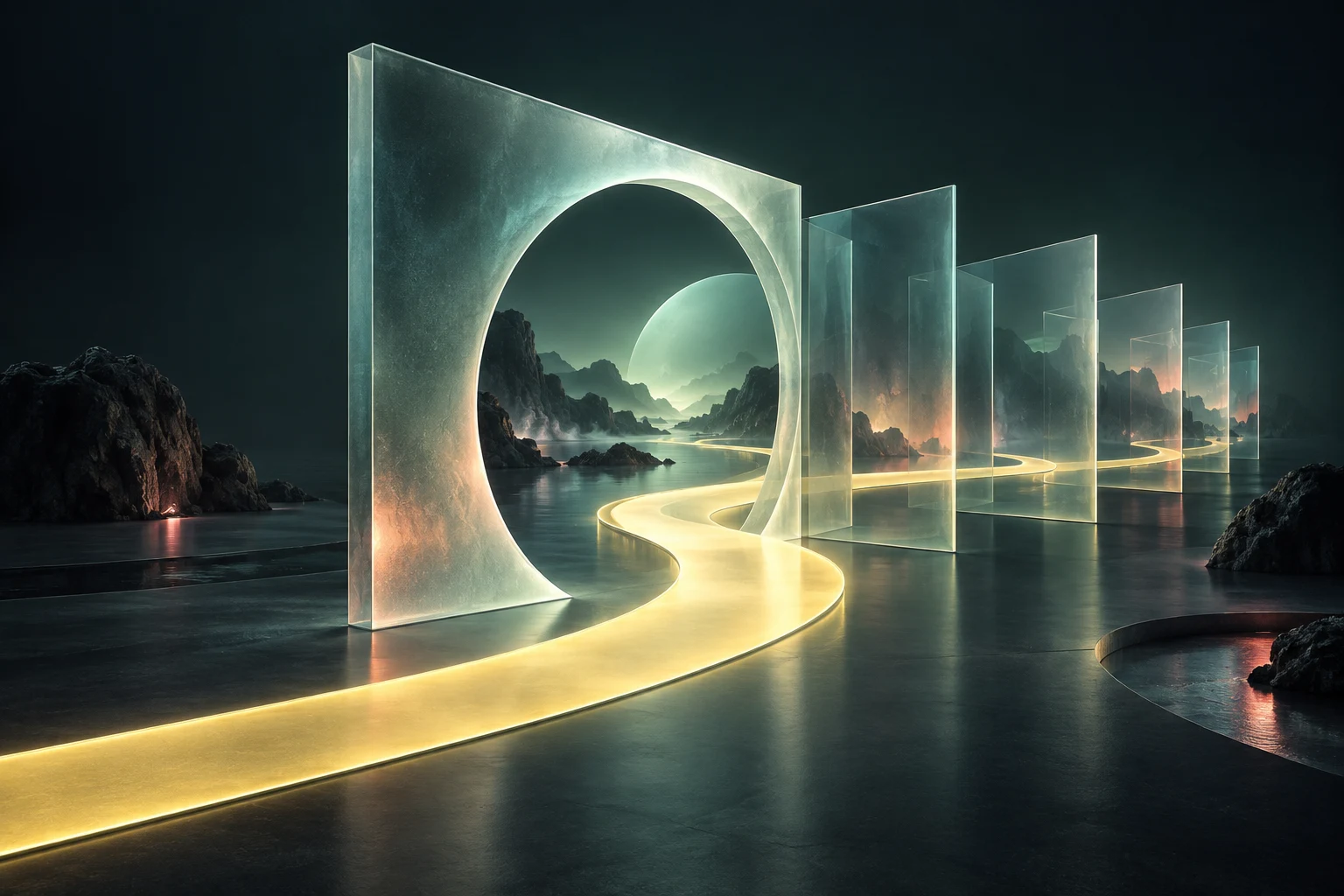Concept illustration of Immersive learning